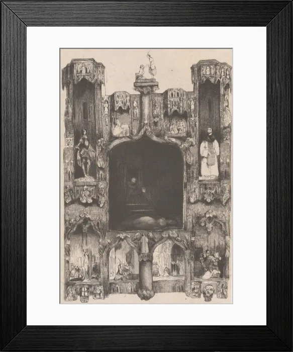 Framed Print : Notre-Dame de Paris, 1832. Creator: Celestin Nanteuil Framed Print : Notre-Dame de Paris, 1832. Creator: Celestin Nanteuil