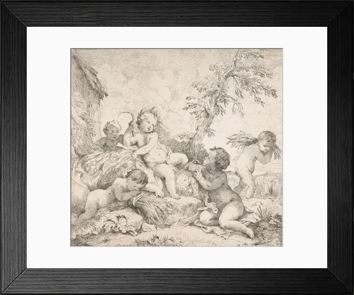Framed Print : Summer (L Ete), ca. 1735. Creator: Charles-Joseph Natoire Framed Print : Summer (L Ete), ca. 1735. Creator: Charles-Joseph Natoire