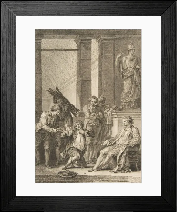 Framed Print : Le Paysan qui avait offenseson Seigneur, from Contes et nouvelles en vers pa Framed Print : Le Paysan qui avait offenseson Seigneur, from Contes et nouvelles en vers pa