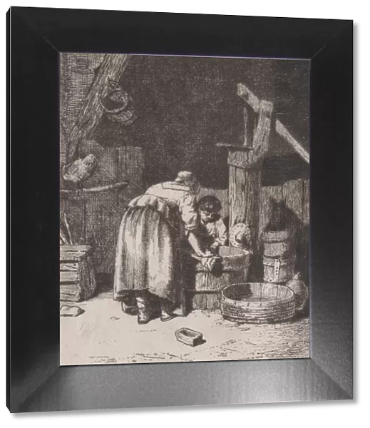 Women Washing, ca. 1845-50. Creator: Charles Emile Jacque