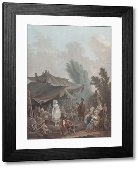 Framed Print : La Noce de Village, 1788-94. Creator: Charles-Melchior Descourtis Framed Print : La Noce de Village, 1788-94. Creator: Charles-Melchior Descourtis