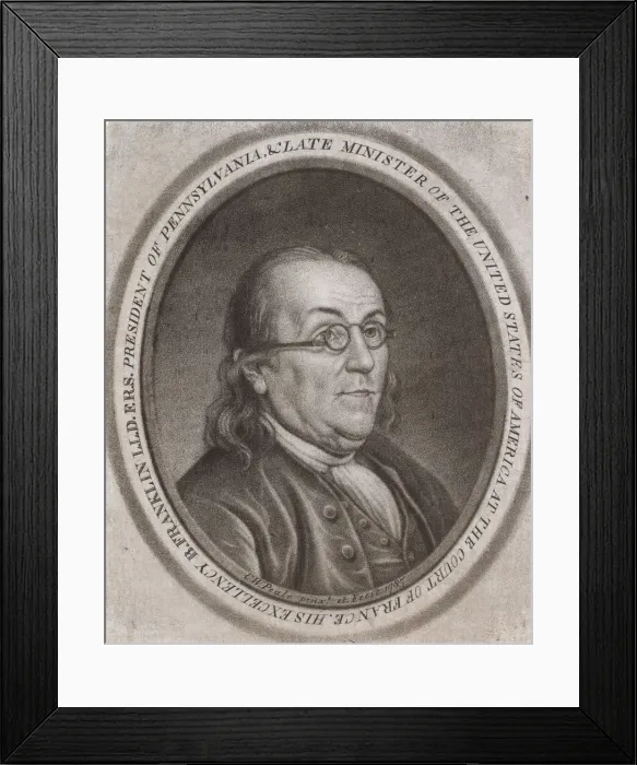 Framed Print : Benjamin Franklin, 1787. Creator: Charles Willson Peale Framed Print : Benjamin Franklin, 1787. Creator: Charles Willson Peale