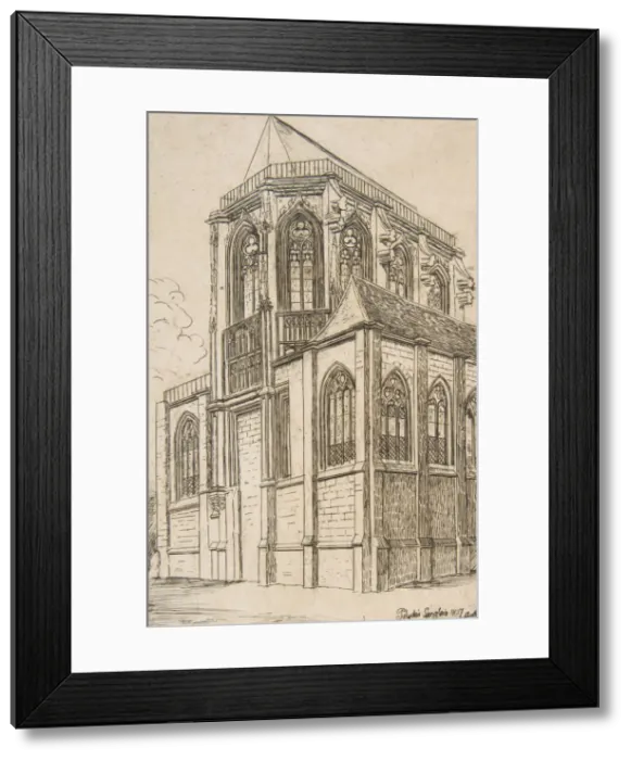 Framed Print : Chevet de St. Martin-sur-Renelle (The apse of the Church of St Framed Print : Chevet de St. Martin-sur-Renelle (The apse of the Church of St
