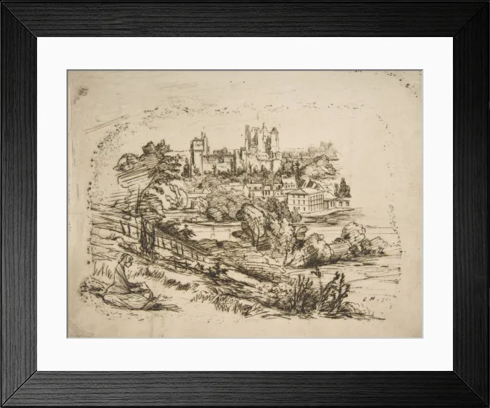 Framed Print : Ruines du Chateau de Pierrefonds (Ruins of the Chateau de Pierrefonds Framed Print : Ruines du Chateau de Pierrefonds (Ruins of the Chateau de Pierrefonds