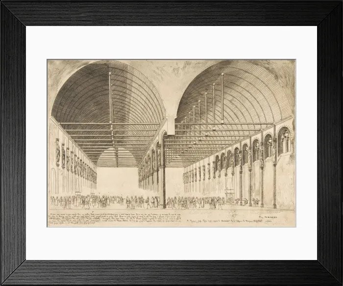 Framed Print : La salle des pas-perdus a l ancien Palais de Justice (The antechamber of the Palais de Framed Print : La salle des pas-perdus a l ancien Palais de Justice (The antechamber of the Palais de
