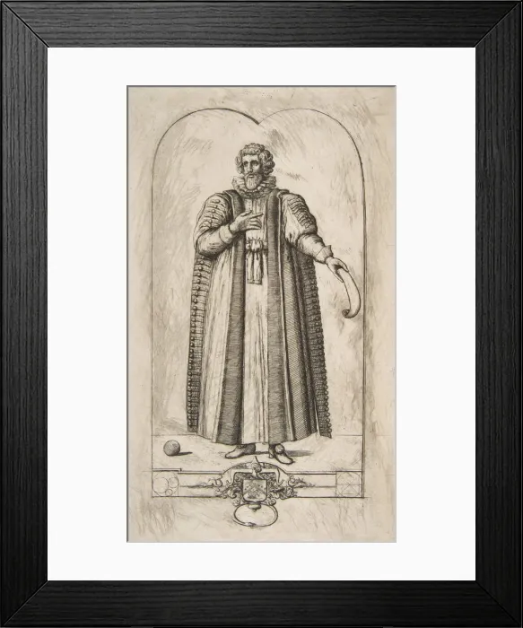 Framed Print : Francois Viete, 1861. Creator: Charles Meryon