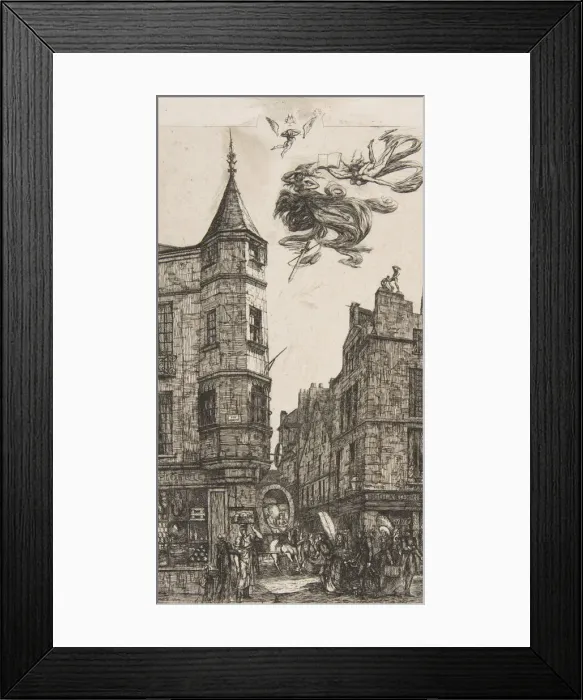 Framed Print : Tourelle Rue de l Ecole de Medecine, 22 (House with a Turret, No 22, rue de l Eco Framed Print : Tourelle Rue de l Ecole de Medecine, 22 (House with a Turret, No 22, rue de l Eco