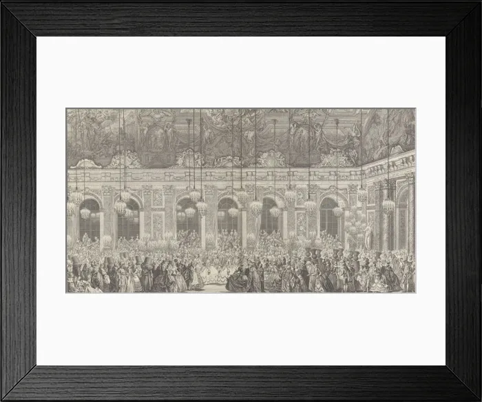 Framed Print : Decoration for a Masked Ball at Versailles, on the Occasion of t... ca