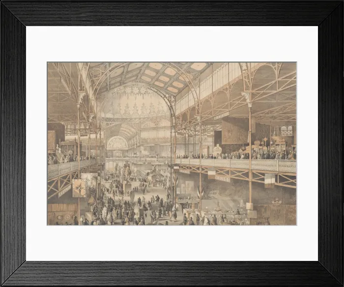Framed Print : An Interior View of the New York Crystal Palace, 1853. Creator: Charles Parsons Framed Print : An Interior View of the New York Crystal Palace, 1853. Creator: Charles Parsons