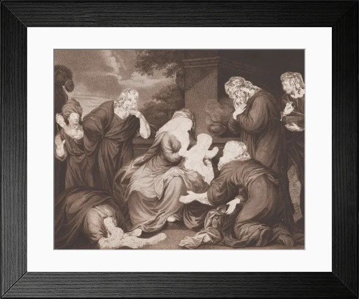 Framed Print : The Wise Mens Offering, 1788. Creator: Unknown Framed Print : The Wise Mens Offering, 1788. Creator: Unknown