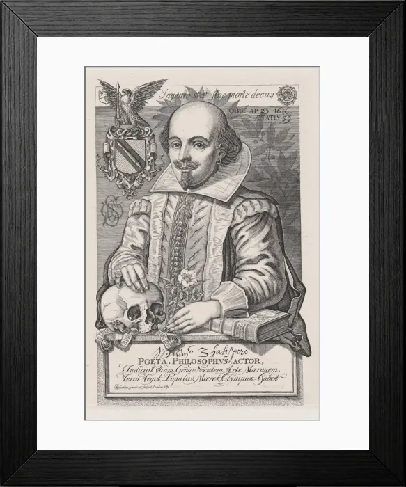 Framed Print : William Shakespeare, 1876. Creator: Charles William Sherborn