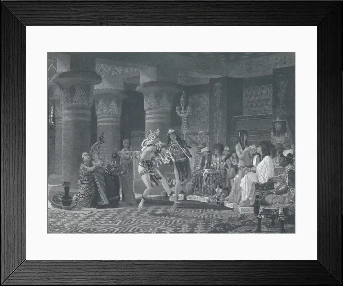 Framed Print : Pastime in Ancient Egypt, 1876. Creator: Charles William Sharpe Framed Print : Pastime in Ancient Egypt, 1876. Creator: Charles William Sharpe
