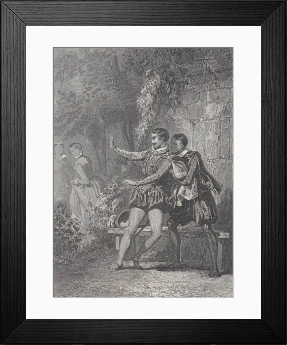 Framed Print : The Lady of Monsoreau (La Dame de Monsoreau), 1830-73. Creator Framed Print : The Lady of Monsoreau (La Dame de Monsoreau), 1830-73. Creator