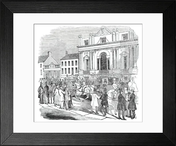 Framed Print : The Mansion House, Doncaster, 1844. Creator: Unknown Framed Print : The Mansion House, Doncaster, 1844. Creator: Unknown