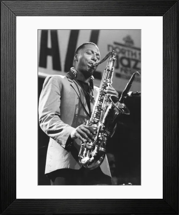 Framed Print : Ralph Moore, North Sea Jazz Festival, The Hague, Netherlands, 1993 Framed Print : Ralph Moore, North Sea Jazz Festival, The Hague, Netherlands, 1993
