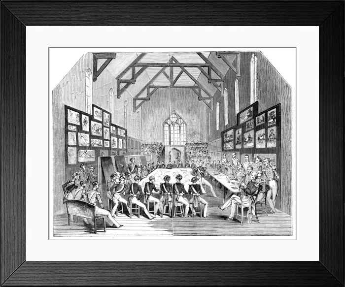 Framed Print : The Examination in the Dining-Hall, 1844. Creator: Unknown Framed Print : The Examination in the Dining-Hall, 1844. Creator: Unknown