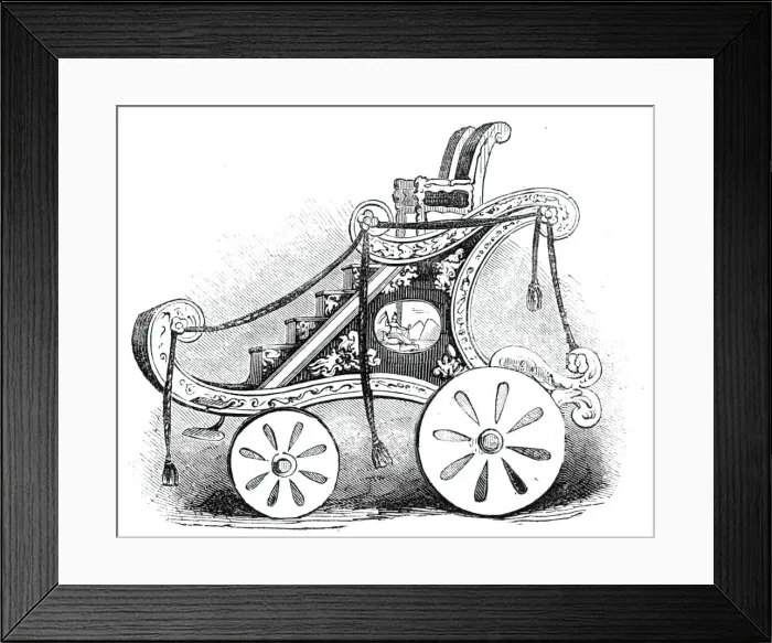 Framed Print : The car, 1844. Creator: Unknown Framed Print : The car, 1844. Creator: Unknown