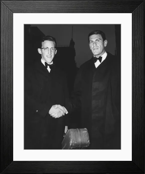 Framed Print : Stan Levey and Dennis Budimir, London tour, 1964. Creator: Brian Foskett Framed Print : Stan Levey and Dennis Budimir, London tour, 1964. Creator: Brian Foskett