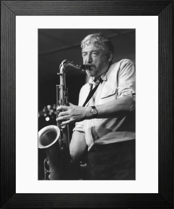 Framed Print : Dick Morrissey, Soho Jazz Festival, London, 1992. Creator: Brian Foskett