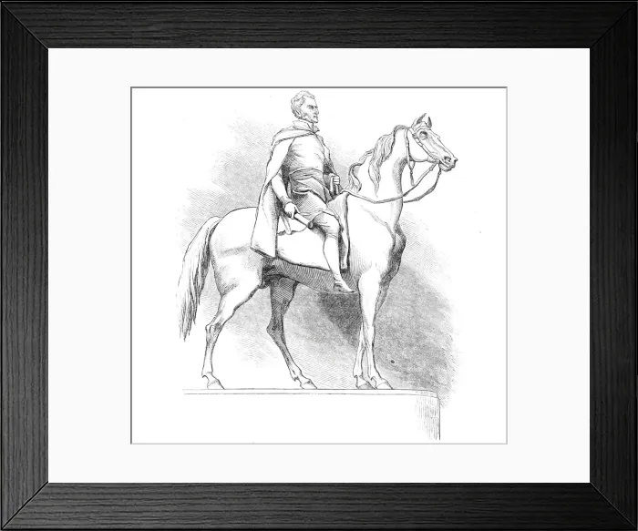 Framed Print : The City Wellington Statue, 1844. Creator: Unknown Framed Print : The City Wellington Statue, 1844. Creator: Unknown