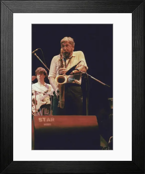 Framed Print : Dick Morrissey, 1989. Creator: Brian Foskett Framed Print : Dick Morrissey, 1989. Creator: Brian Foskett