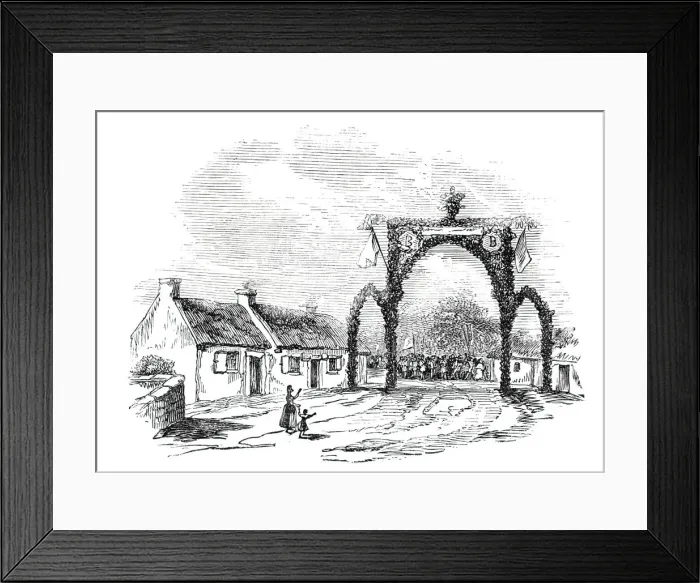Framed Print : Arch near Burns cottage, 1844. Creator: Unknown Framed Print : Arch near Burns cottage, 1844. Creator: Unknown