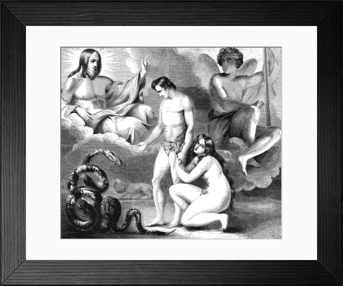 Framed Print : The proposed decorations of the new Houses of Parliament; Paradise;... The Curse, 1844 Framed Print : The proposed decorations of the new Houses of Parliament; Paradise;... The Curse, 1844