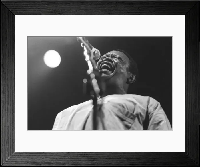 Framed Print : Hugh Masekela, Cambridge, 1993. Creator: Brian Foskett Framed Print : Hugh Masekela, Cambridge, 1993. Creator: Brian Foskett
