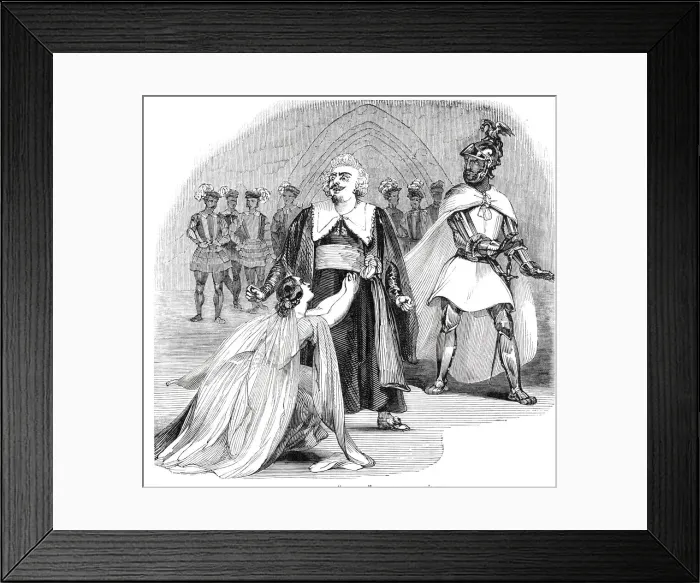 Framed Print : Scene from the opera of Otello'at Her Majestys Theatre, 1844 Framed Print : Scene from the opera of Otello'at Her Majestys Theatre, 1844