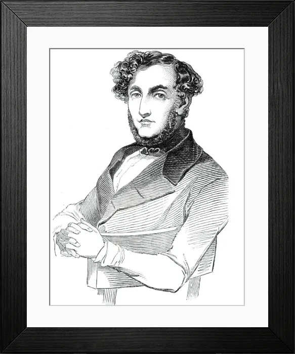 Framed Print : Signor Costa, 1844. Creator: Unknown Framed Print : Signor Costa, 1844. Creator: Unknown