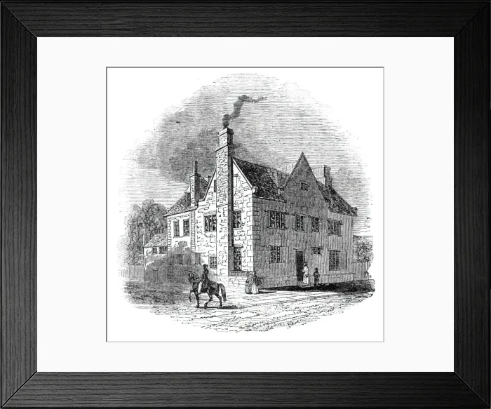 Framed Print : The Free Grammar School, Newport, Isle of Wight, 1844. Creator: Unknown Framed Print : The Free Grammar School, Newport, Isle of Wight, 1844. Creator: Unknown