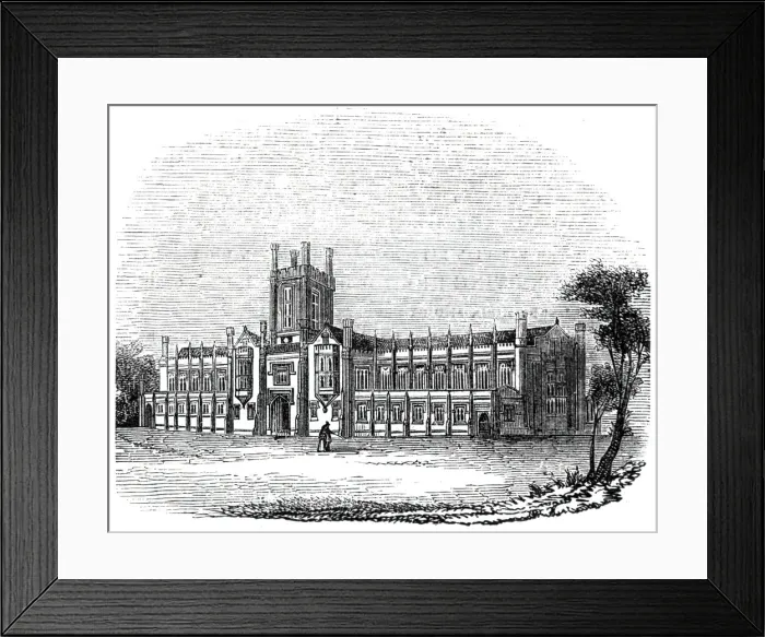 Framed Print : The Proprietary College, Cheltenham, 1844. Creator: Unknown Framed Print : The Proprietary College, Cheltenham, 1844. Creator: Unknown