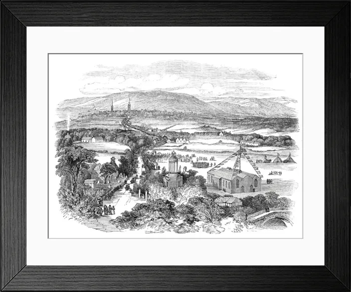 Framed Print : View of the Grand Procession, 1844. Creator: Unknown Framed Print : View of the Grand Procession, 1844. Creator: Unknown