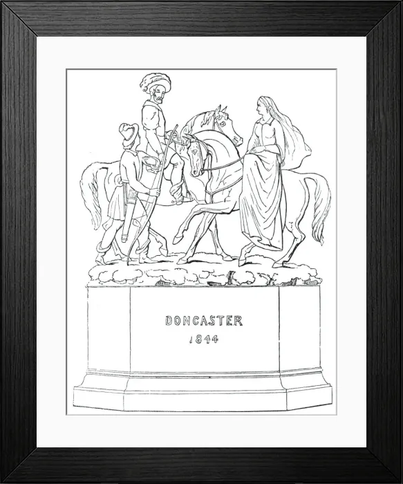 Framed Print : The Doncaster Cup, 1844. Creator: Unknown Framed Print : The Doncaster Cup, 1844. Creator: Unknown