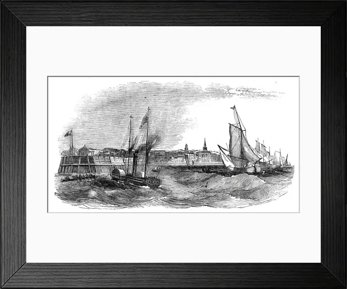 Framed Print : View of Southampton, 1844. Creator: Unknown Framed Print : View of Southampton, 1844. Creator: Unknown