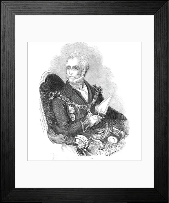 Framed Print : The Earl of Zetland, 1844. Creator: Unknown Framed Print : The Earl of Zetland, 1844. Creator: Unknown