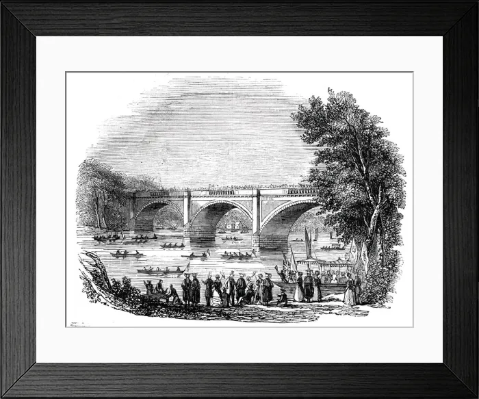 Framed Print : The Durham Regatta, 1844. Creator: Unknown Framed Print : The Durham Regatta, 1844. Creator: Unknown