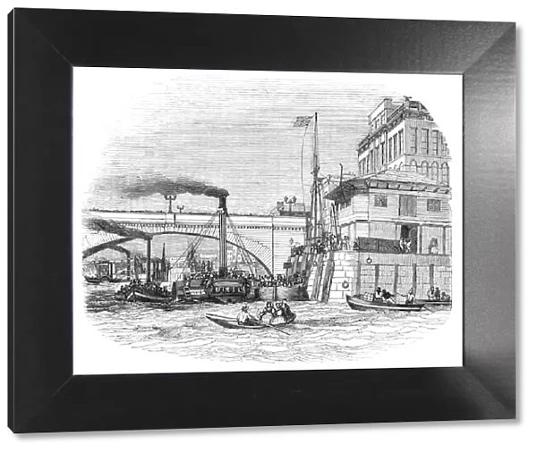 The London Bridge Steam Wharf, 1844. Creator: Unknown