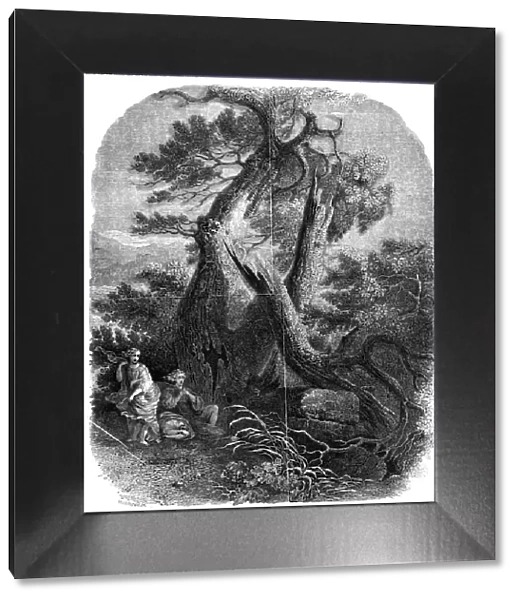 Specimen of wood-engraving, 'The Death of the Children of Niobe', ... 1844