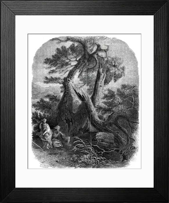 Framed Print : Specimen of wood-engraving, The Death of the Children of Niobe'... 1844 Framed Print : Specimen of wood-engraving, The Death of the Children of Niobe'... 1844