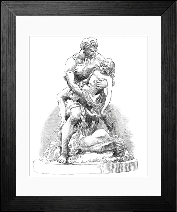 Framed Print : The Burial of the Princes in the Tower, 1844. Creator: Unknown Framed Print : The Burial of the Princes in the Tower, 1844. Creator: Unknown