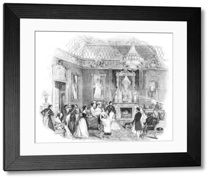 Framed Print : The Yellow Drawing-Room, Buckingham Palace, 1844. Creator: Unknown Framed Print : The Yellow Drawing-Room, Buckingham Palace, 1844. Creator: Unknown