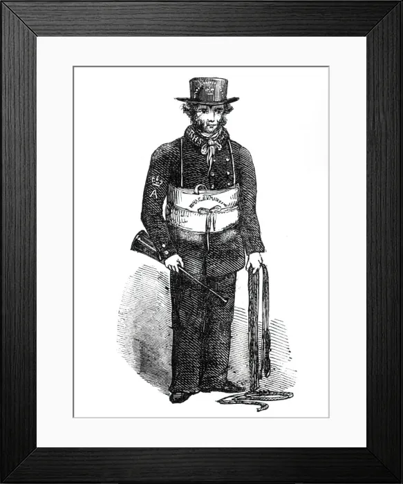 Framed Print : Humane Societys iceman, 1844. Creator: Unknown Framed Print : Humane Societys iceman, 1844. Creator: Unknown