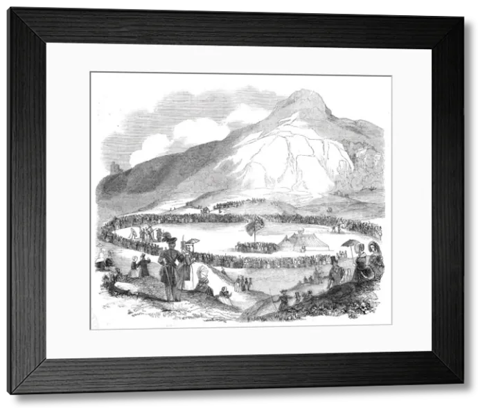 Framed Print : Grand Archery Meeting at Edinburgh, 1844. Creator: Unknown Framed Print : Grand Archery Meeting at Edinburgh, 1844. Creator: Unknown