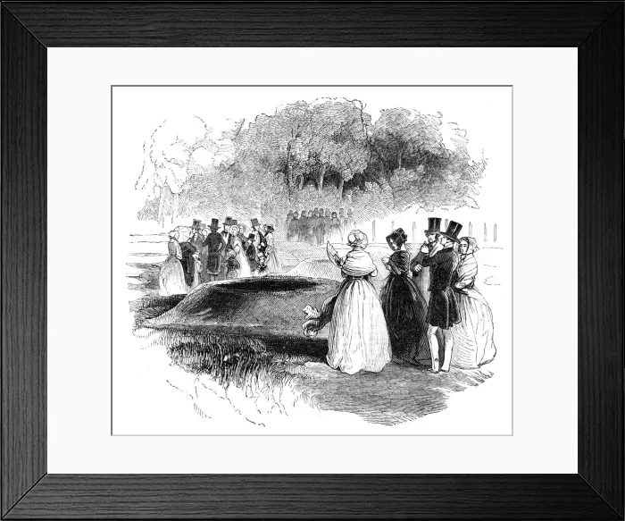Framed Print : Barrows in Greenwich Park, 1844. Creator: Unknown Framed Print : Barrows in Greenwich Park, 1844. Creator: Unknown