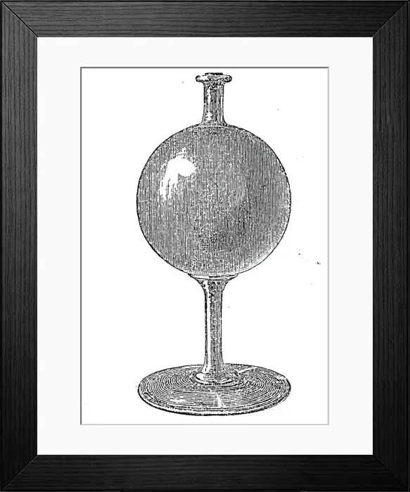 Framed Print : Lamp, 1844. Creator: Unknown Framed Print : Lamp, 1844. Creator: Unknown