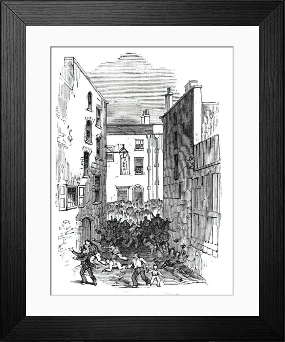 Framed Print : Accident at Nottingham, 1844. Creator: Unknown