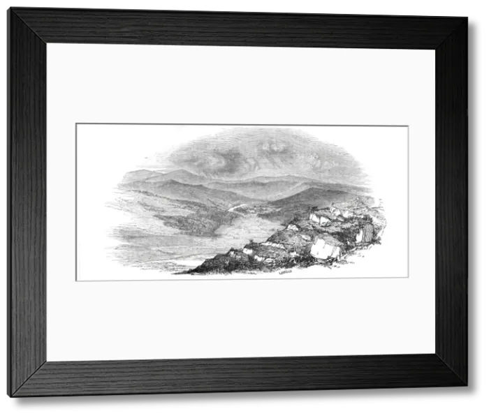 Framed Print : Blair Athol Castle, from the Ben-y-Glo, 1844. Creator: Ebenezer Landells Framed Print : Blair Athol Castle, from the Ben-y-Glo, 1844. Creator: Ebenezer Landells