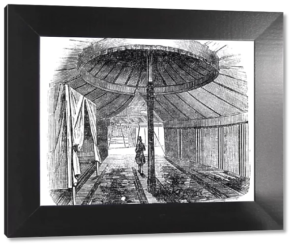 Interior of Sidi Mohammeds tent, 1844. Creator: Unknown