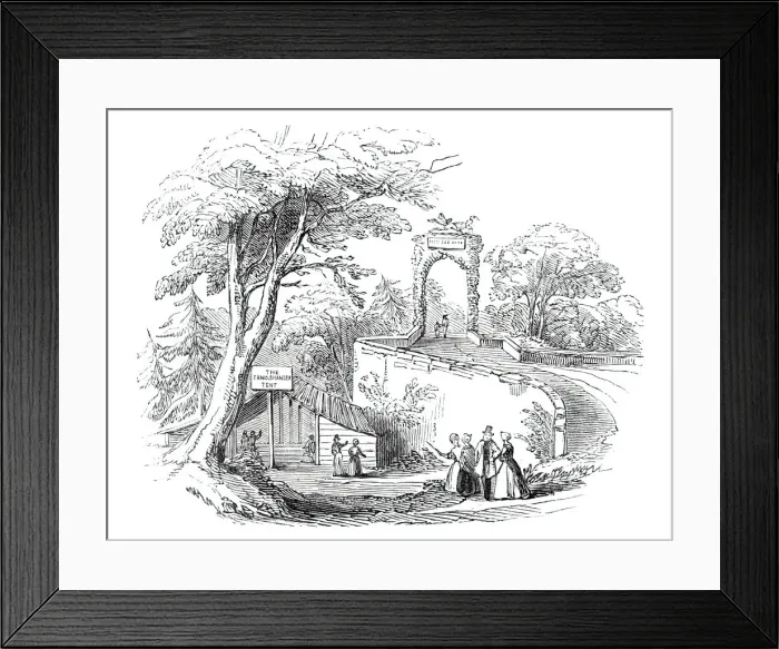 Framed Print : Arch on the new Brig of Doon, 1844. Creator: Unknown Framed Print : Arch on the new Brig of Doon, 1844. Creator: Unknown